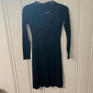 Black Long Sleeve Sweater Dress